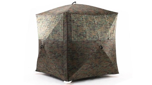 Guide Gear Silent Adrenaline Camo Ground Hunting Blind 360 View - image 2 from the video