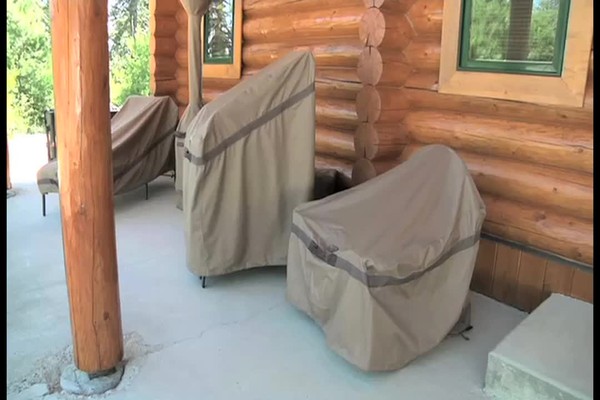 Classic Accessories™ Hickory Series Cart BBQ Cover - image 5 from the video