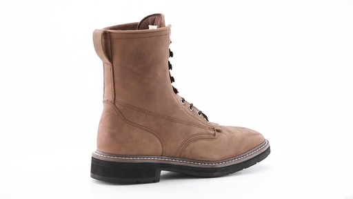 Guide Gear Men's Square Toe Lacer Work Boots 360 View - image 1 from the video