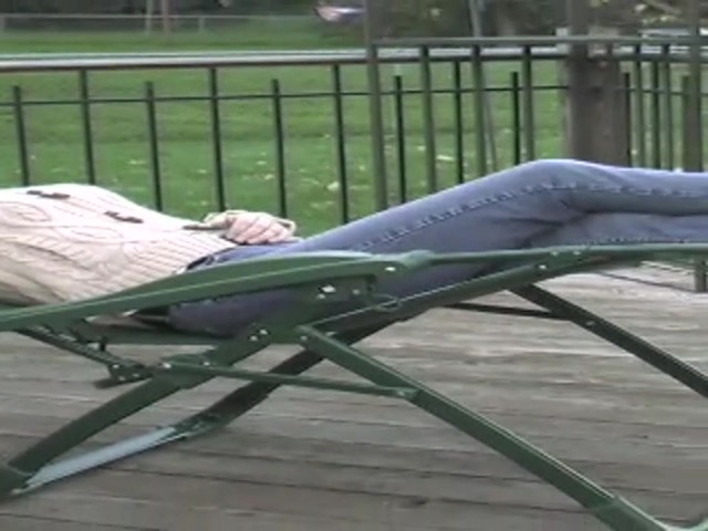 Guide Gear&reg; Deluxe Sportsman's Lounger Green - image 6 from the video