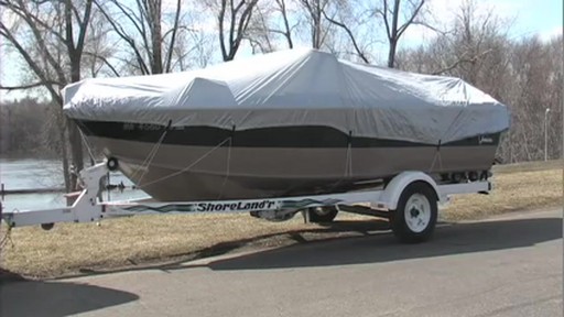 Stearns&reg; Silver - tech Polyester Boat Cover - image 10 from the video