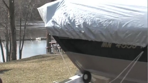 Stearns&reg; Silver - tech Polyester Boat Cover - image 3 from the video
