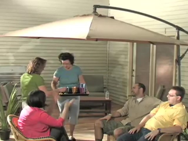 10' Cantilevered Patio Umbrella - image 1 from the video