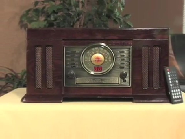 Crosley Mission - Style Stack - O - Matic&#153; 4 - in - 1 Stereo Center Cherry - image 1 from the video