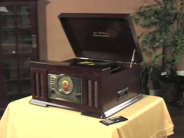Crosley Mission - Style Stack - O - Matic&#153; 4 - in - 1 Stereo Center Cherry - image 10 from the video