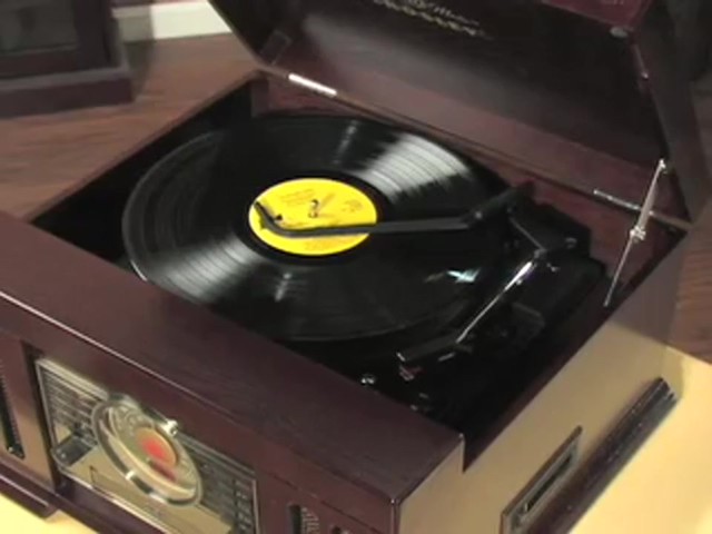Crosley Mission - Style Stack - O - Matic&#153; 4 - in - 1 Stereo Center Cherry - image 5 from the video