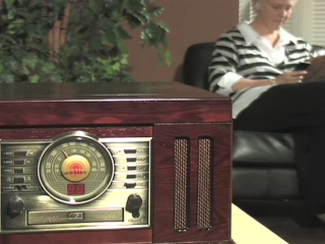 Crosley Mission - Style Stack - O - Matic&#153; 4 - in - 1 Stereo Center Cherry - image 9 from the video