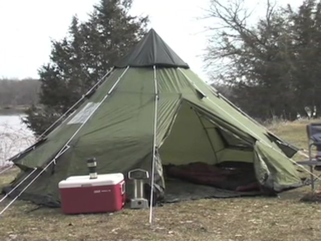 Guide Gear&reg; 10x10' Teepee Tent - image 1 from the video