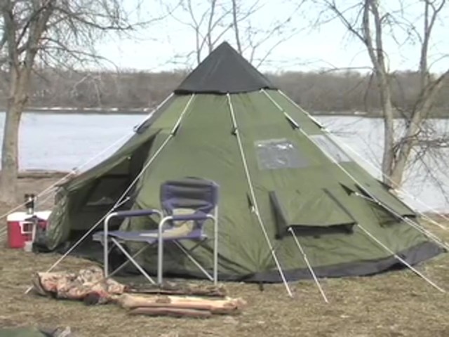 Guide Gear&reg; 10x10' Teepee Tent - image 2 from the video