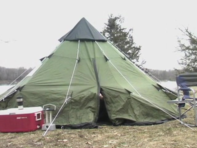 Guide Gear&reg; 10x10' Teepee Tent - image 6 from the video
