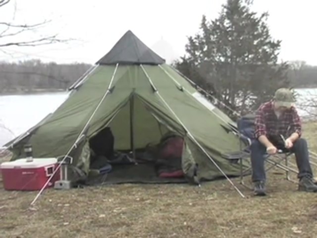 Guide Gear&reg; 10x10' Teepee Tent - image 9 from the video