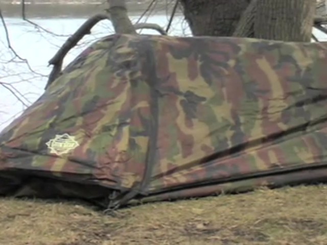Guide Gear&reg; Bivy Tent Woodland Camo - image 1 from the video