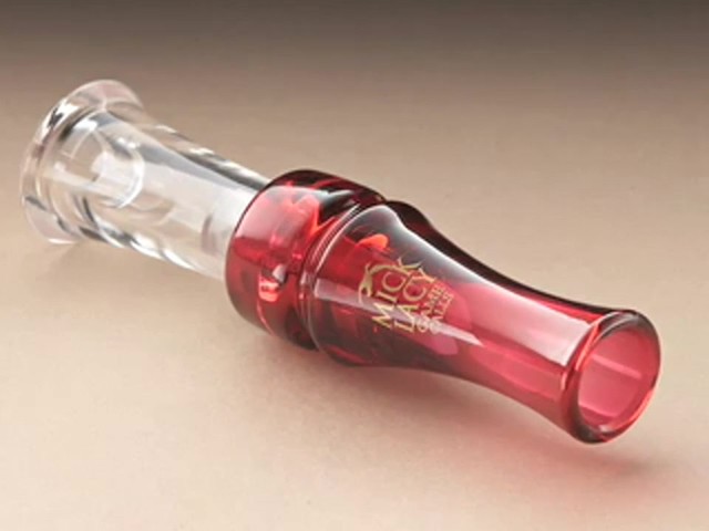 Mick Lacy&reg; Dynamic Duo Double Reed Duck Call Burgundy - image 3 from the video
