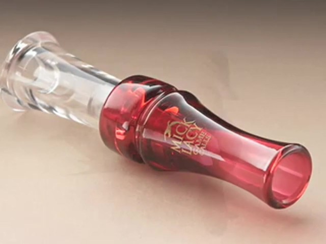 Mick Lacy&reg; Dynamic Duo Double Reed Duck Call Burgundy - image 4 from the video
