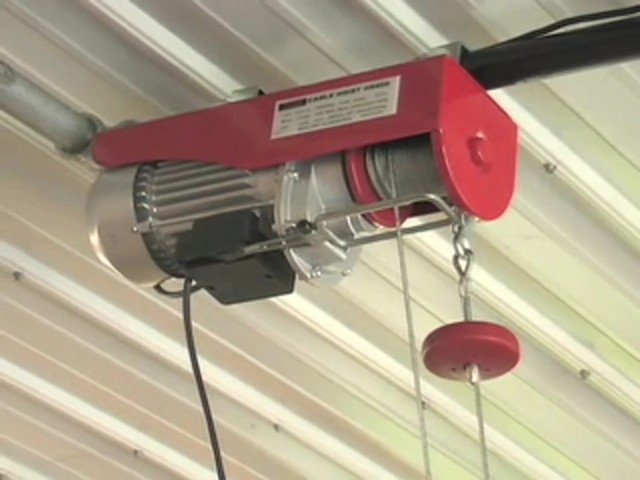 880 - lb. Electric Cable Hoist - image 2 from the video