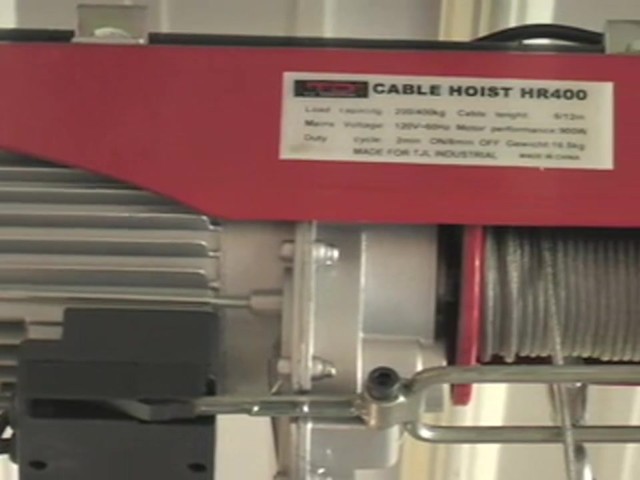 880 - lb. Electric Cable Hoist - image 4 from the video