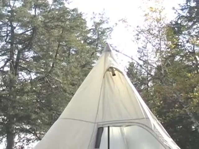 Guide Gear&reg; Single - pole Wigwam Tent - image 2 from the video