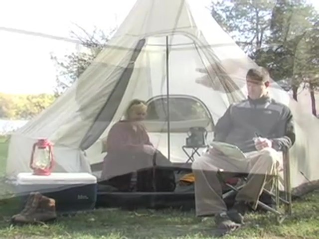 Guide Gear&reg; Single - pole Wigwam Tent - image 5 from the video