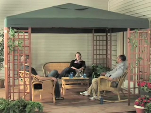 10x10' Wood Gazebo - image 10 from the video