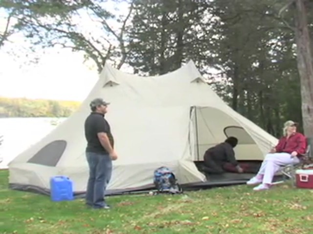 Guide Gear&reg; Double - pole Wigwam Tent - image 1 from the video