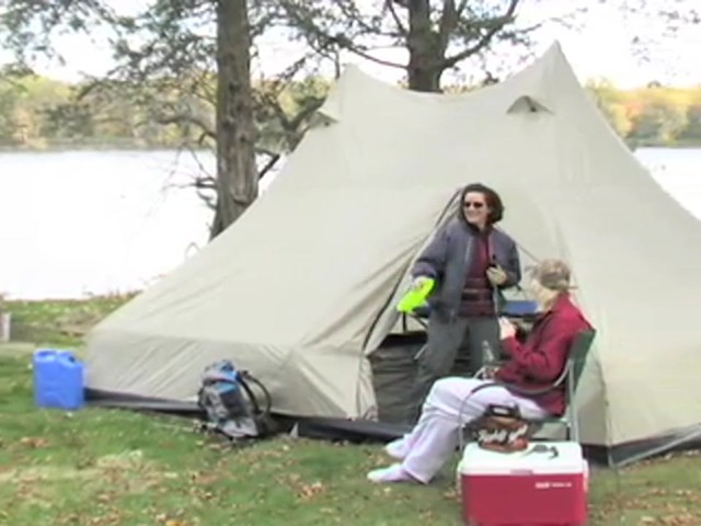 Guide Gear&reg; Double - pole Wigwam Tent - image 4 from the video