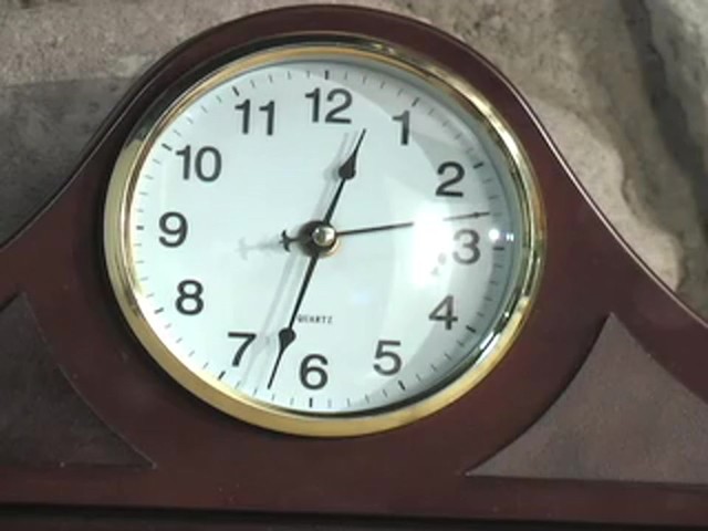Mantle Hide - a - gun Clock Dark Oak - image 1 from the video