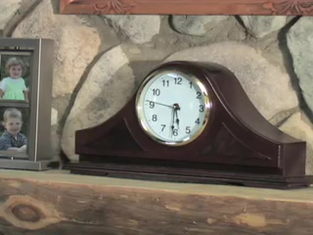 Mantle Hide - a - gun Clock Dark Oak - image 4 from the video