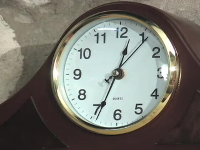 Mantle Hide - a - gun Clock Dark Oak - image 7 from the video