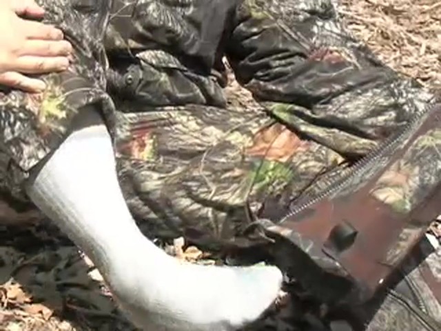 Men's Waterproof 18&quot; Guide Gear&reg; Side - zip Cottonmouth II Snake Boots Mossy Oak&reg; - image 9 from the video