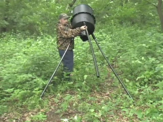 Wildgame Innovations&reg; 30 - gal. Tripod Feeder - image 5 from the video