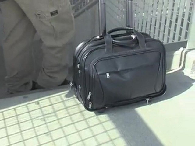 McKlein USA&reg; Austin 17&quot; Detachable Wheeled Laptop Case - image 2 from the video