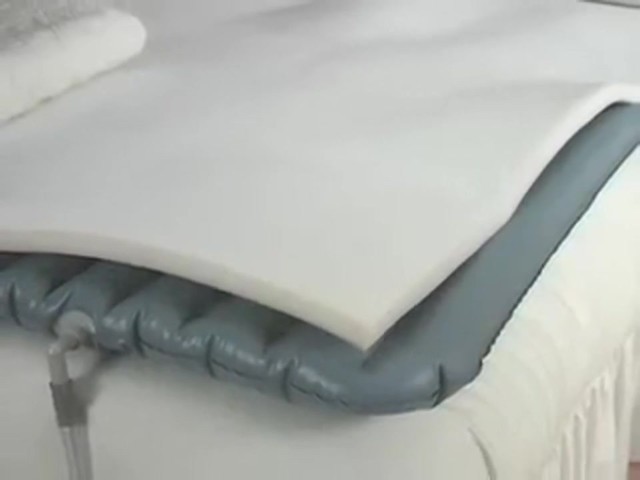 Aeropedic&reg; Inflatable Memory Foam Topper - image 3 from the video