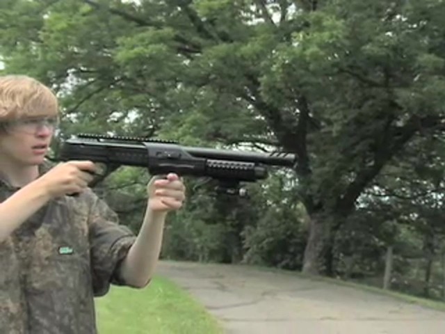 Walther&reg; SG9000 Tactical Air Shotgun with BONUS Rail - mounted Laser Sight - image 9 from the video