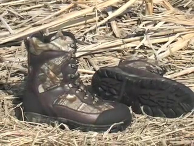 Men's Guide Gear&reg; Waterproof 1200 gram Thinsulate&#153; Ultra Quilted Boots Realtree&reg; Hardwoods Grey&reg; - image 10 from the video