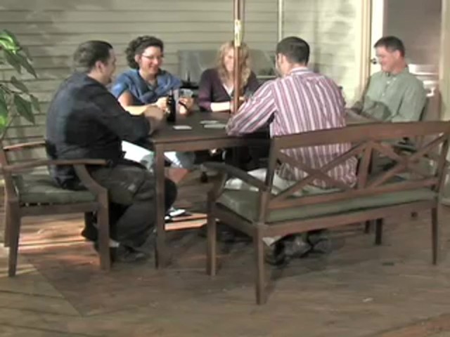 The Vineyard 6 - person Dining Set - image 6 from the video