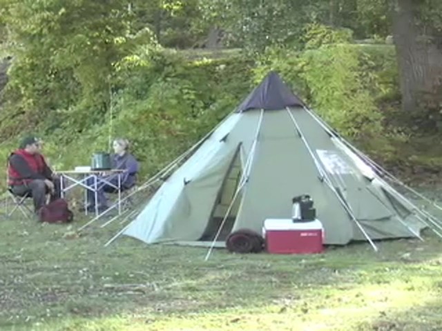 Guide Gear&reg; 10x10' Teepee Tent - image 10 from the video