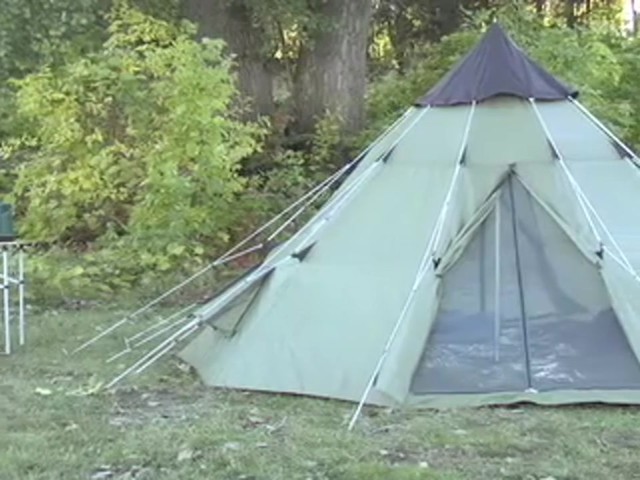 Guide Gear&reg; 10x10' Teepee Tent - image 5 from the video