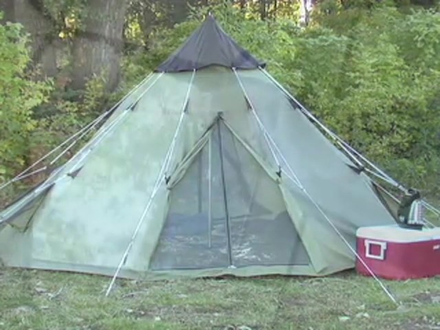 Guide Gear&reg; 10x10' Teepee Tent - image 6 from the video