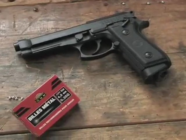 GSG&reg; 92 CO2 .177 cal. BB Air Pistol Black - image 10 from the video