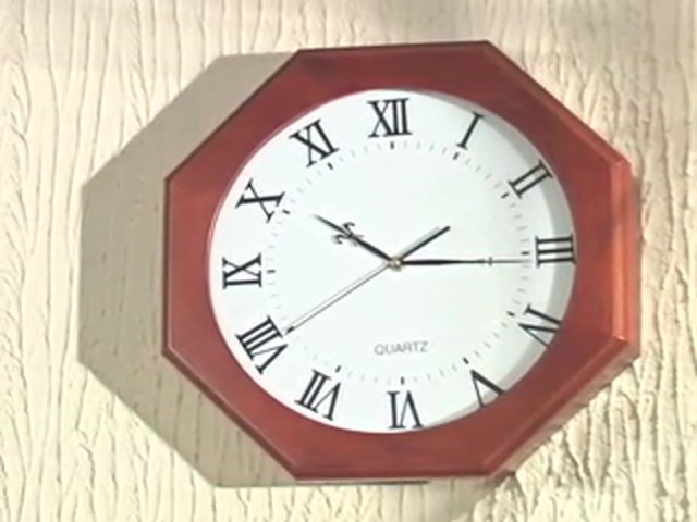 Octagon Gun Clock Dark Oak - image 1 from the video