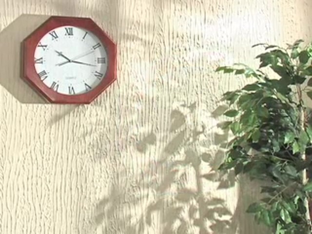 Octagon Gun Clock Dark Oak - image 10 from the video