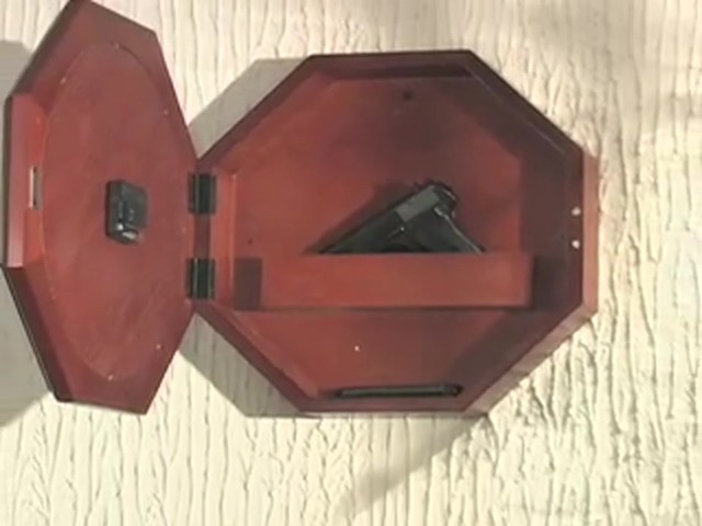 Octagon Gun Clock Dark Oak - image 4 from the video
