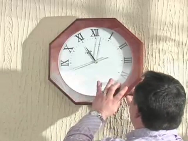 Octagon Gun Clock Dark Oak - image 7 from the video