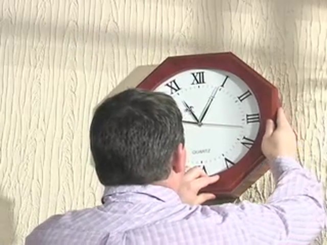 Octagon Gun Clock Dark Oak - image 9 from the video