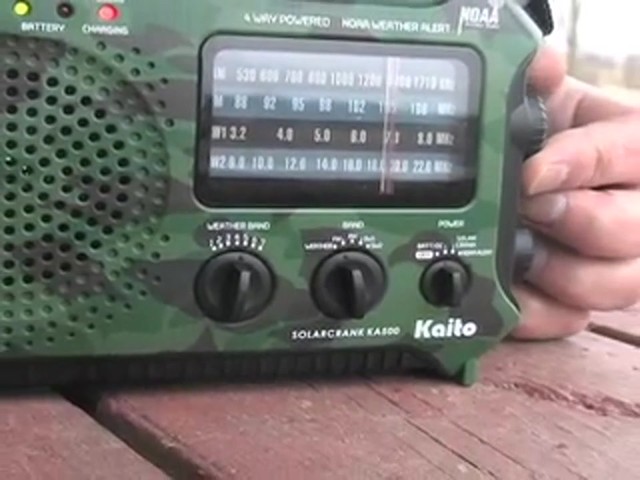 Kaito&reg; Voyager Solar Dynamo Radio Camo - image 3 from the video