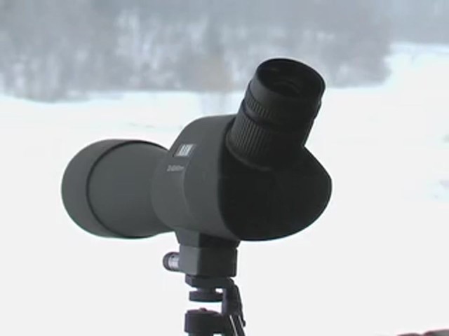 M Sports&reg; 20 - 60x60 mm Spotting Scope with Removable Laser Aiming Device - image 5 from the video
