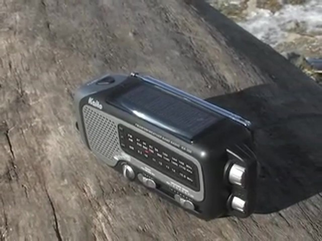 Kaito&#153; Solar and Dynamo Weather Band Radio - image 5 from the video