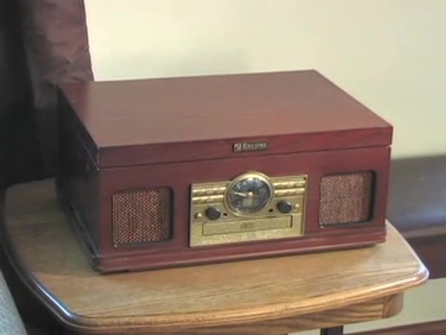 Encore&reg; 5 - in - 1 Wood Retro Stereo  - image 1 from the video