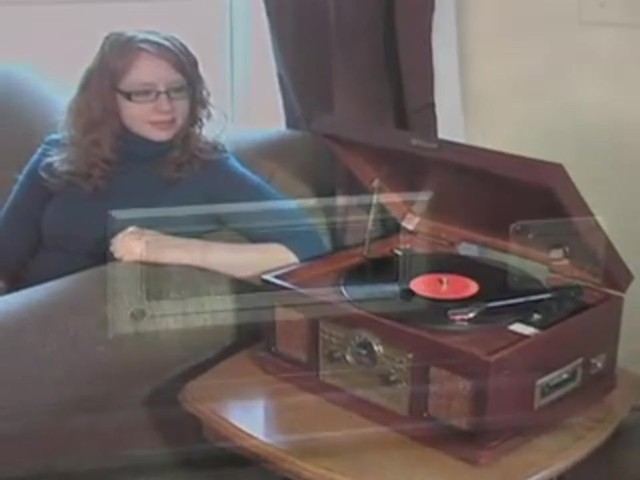 Encore&reg; 5 - in - 1 Wood Retro Stereo  - image 3 from the video