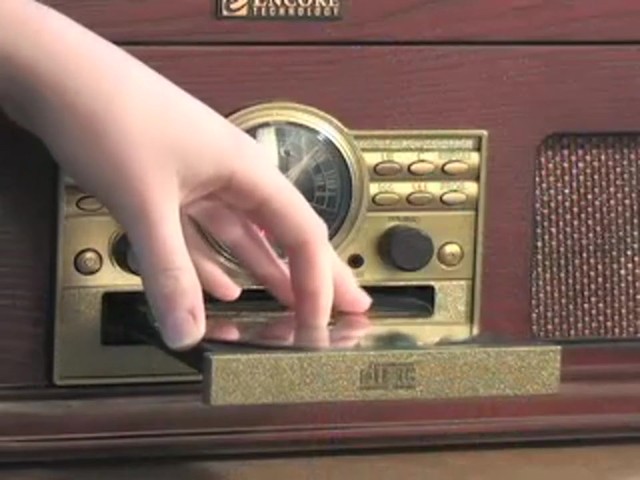 Encore&reg; 5 - in - 1 Wood Retro Stereo  - image 7 from the video